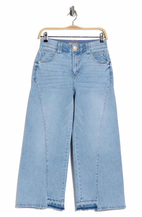 Democracy Wide Leg Step Hem Jeans