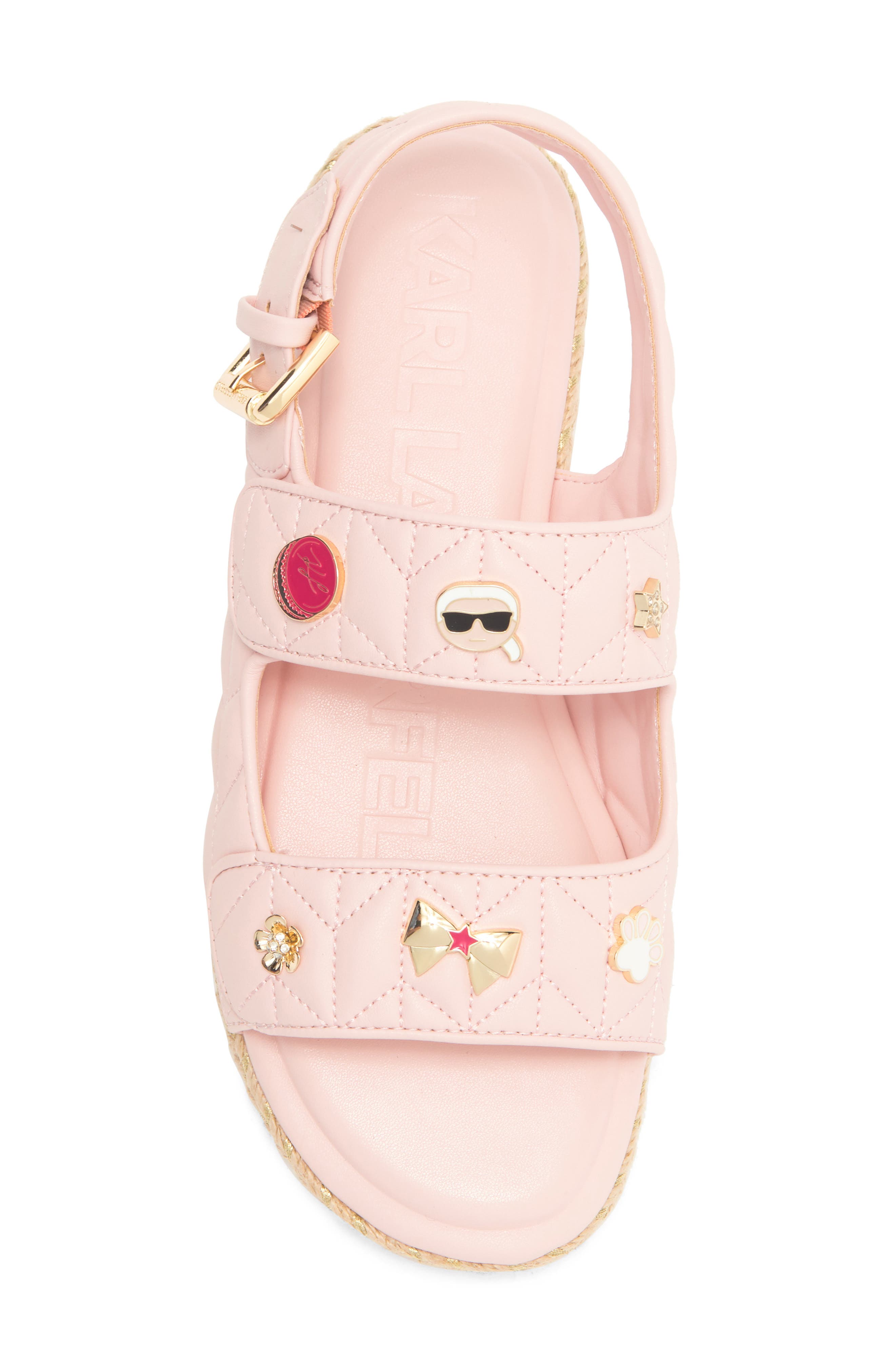 KARL LAGERFELD PARIS Charlay Macaraon Sandal, Alternate, color, Light Blush