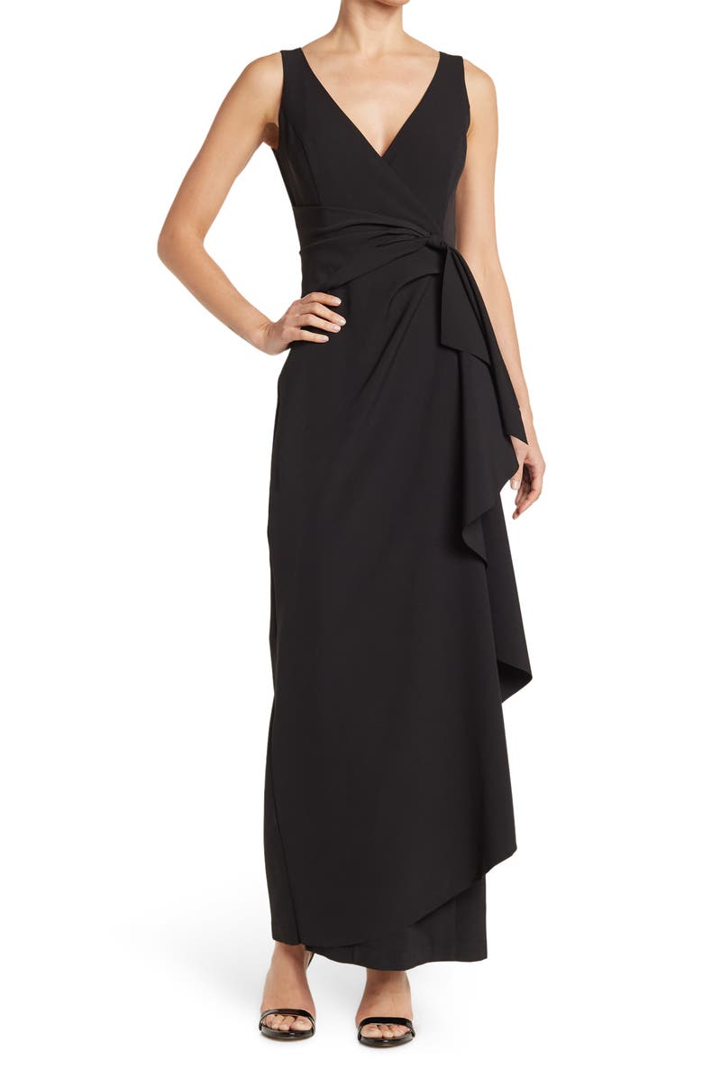 Marina Wrap Cascade Gown, Main, color, 