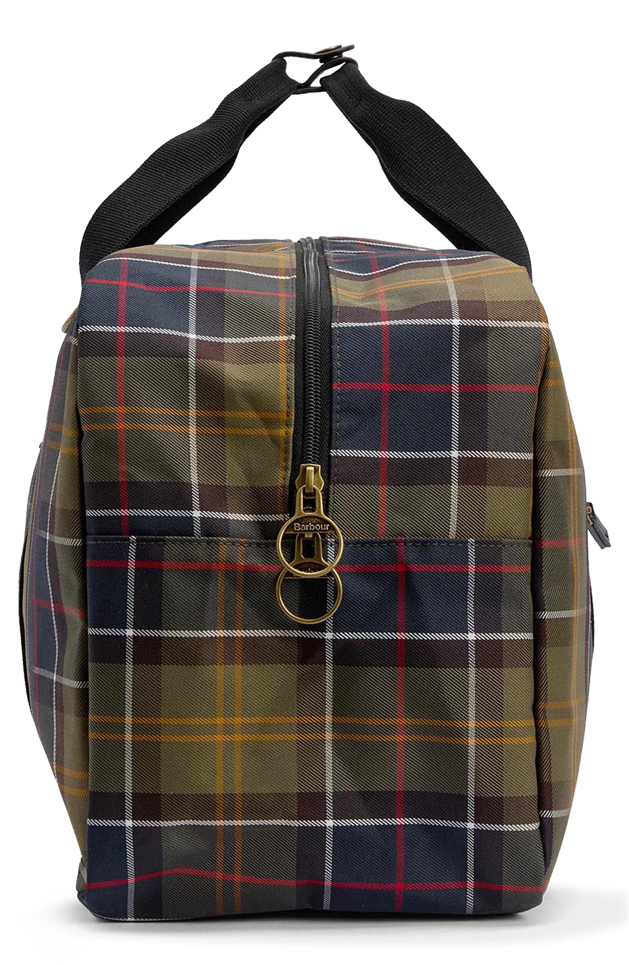 Barbour Torridon Tartan Flight Holdall Duffle Bag, Alternate, color, Classic Tartan