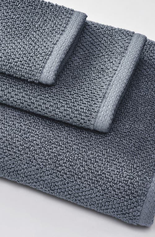 Woven & Weft 2-pack Cotton Bath Towels In Chambray Blue