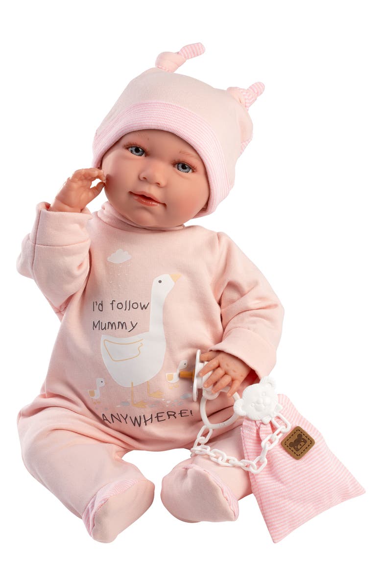 Llorens Luisa 16.5-Inch Crying Articulated Baby Doll, Alternate, color, Multi