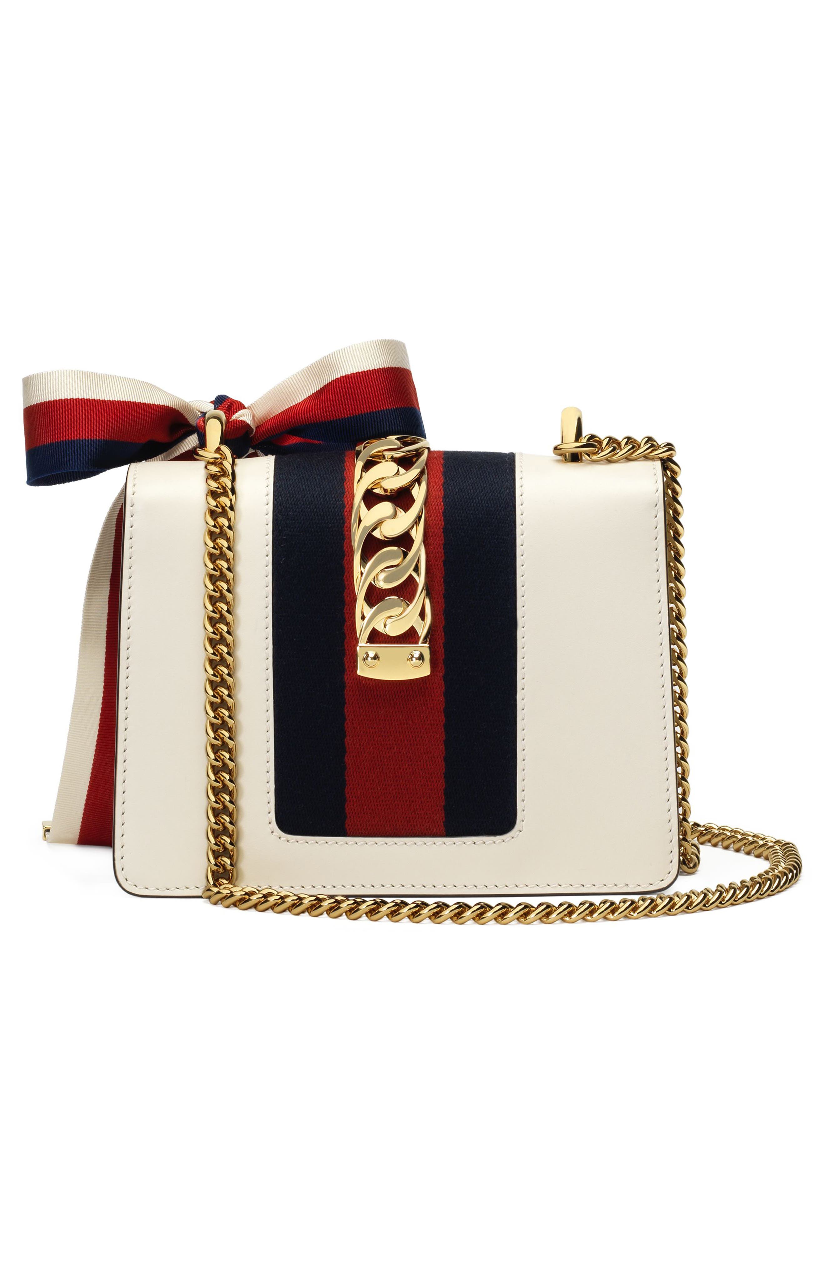 Gucci Mini Leather Shoulder Bag, Alternate, color, 