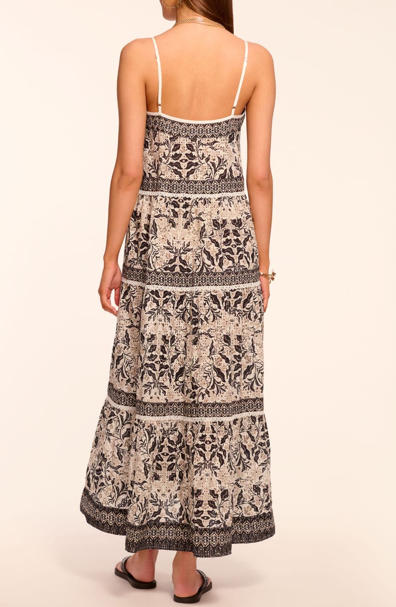 Ramy Brook Marilee Tiered Cover-Up Dress, Alternate, color, Black Combo