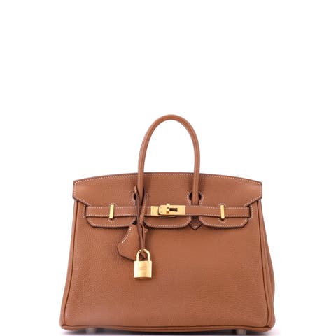 Birkin Handbag Brown Togo with Gold Hardware 25