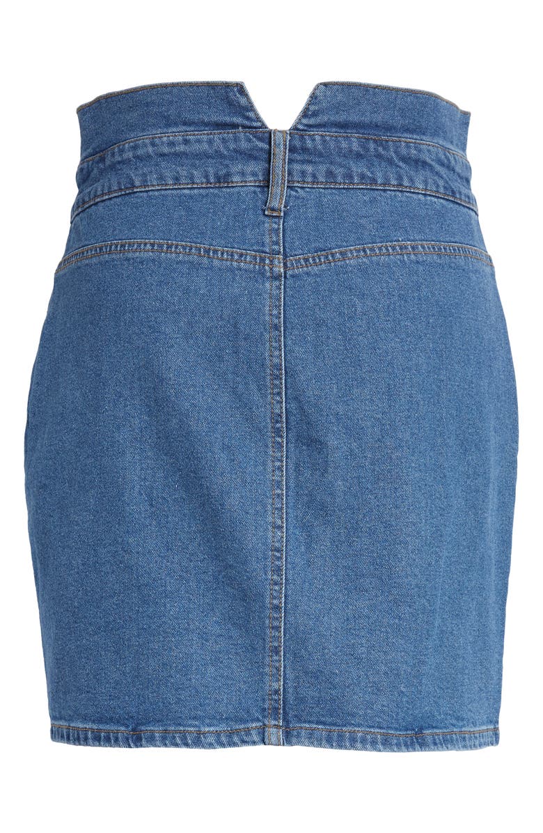 BP. High Waist Denim Miniskirt, Alternate, color, 