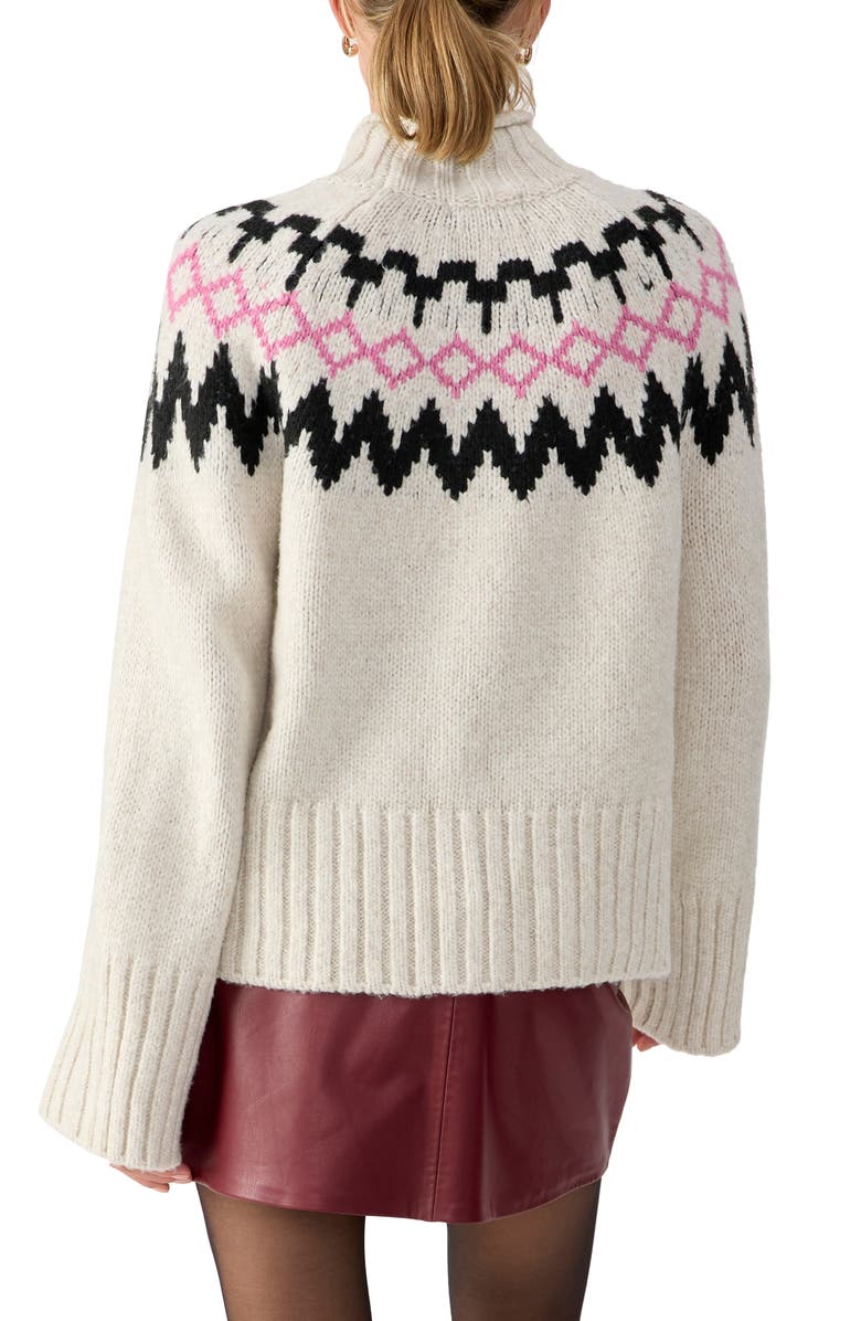 Sanctuary 'Tis the Season Fair Isle Mock Neck Sweater, Alternate, color, 