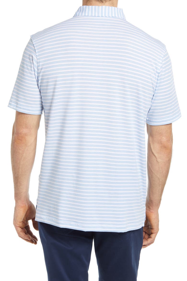 drirelease® Natural Touch Stripe Short Sleeve Performance Polo, Alternate, color, WHITE