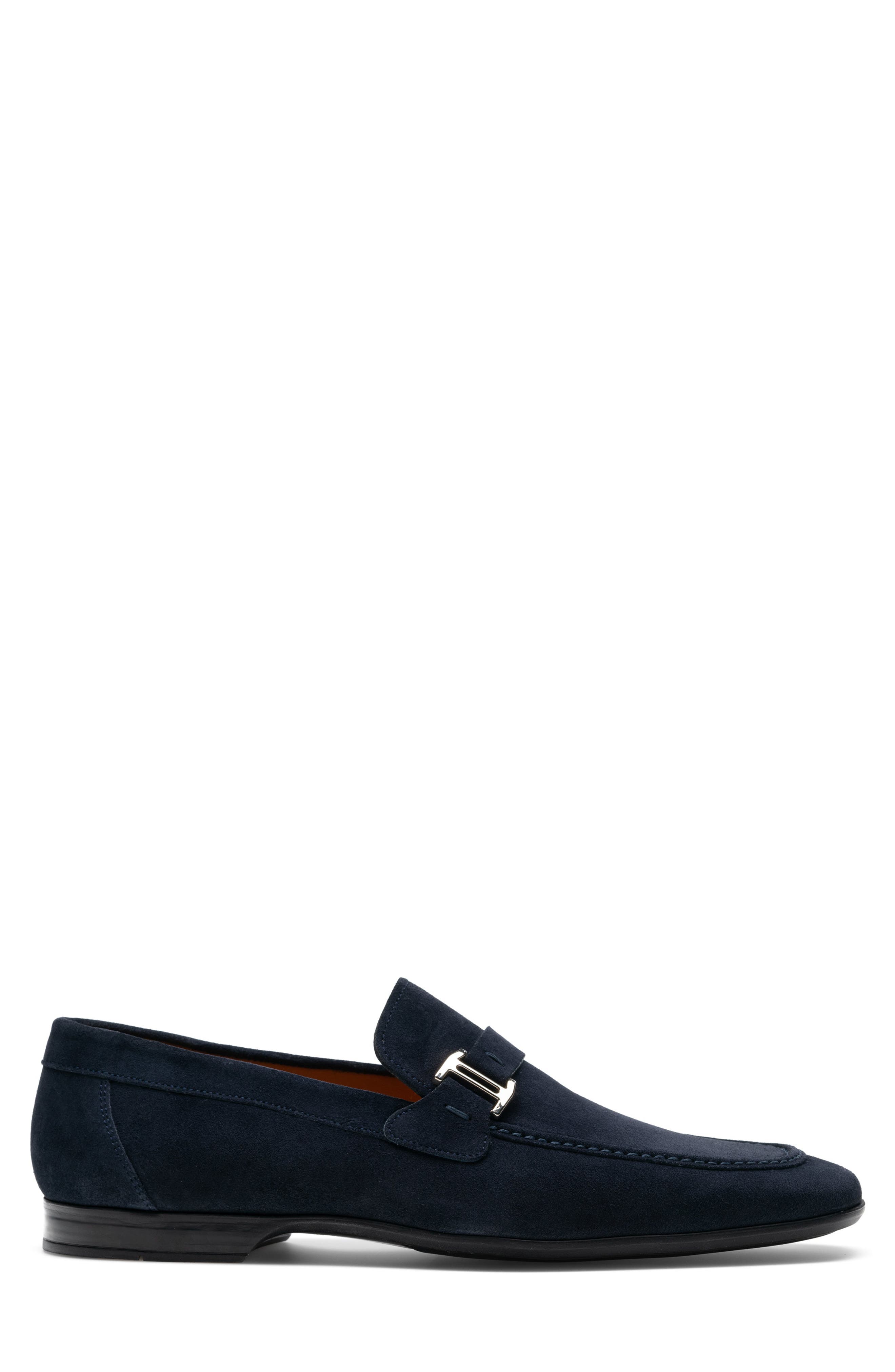 'Lino' Loafer, Alternate, color, NAVY SUEDE
