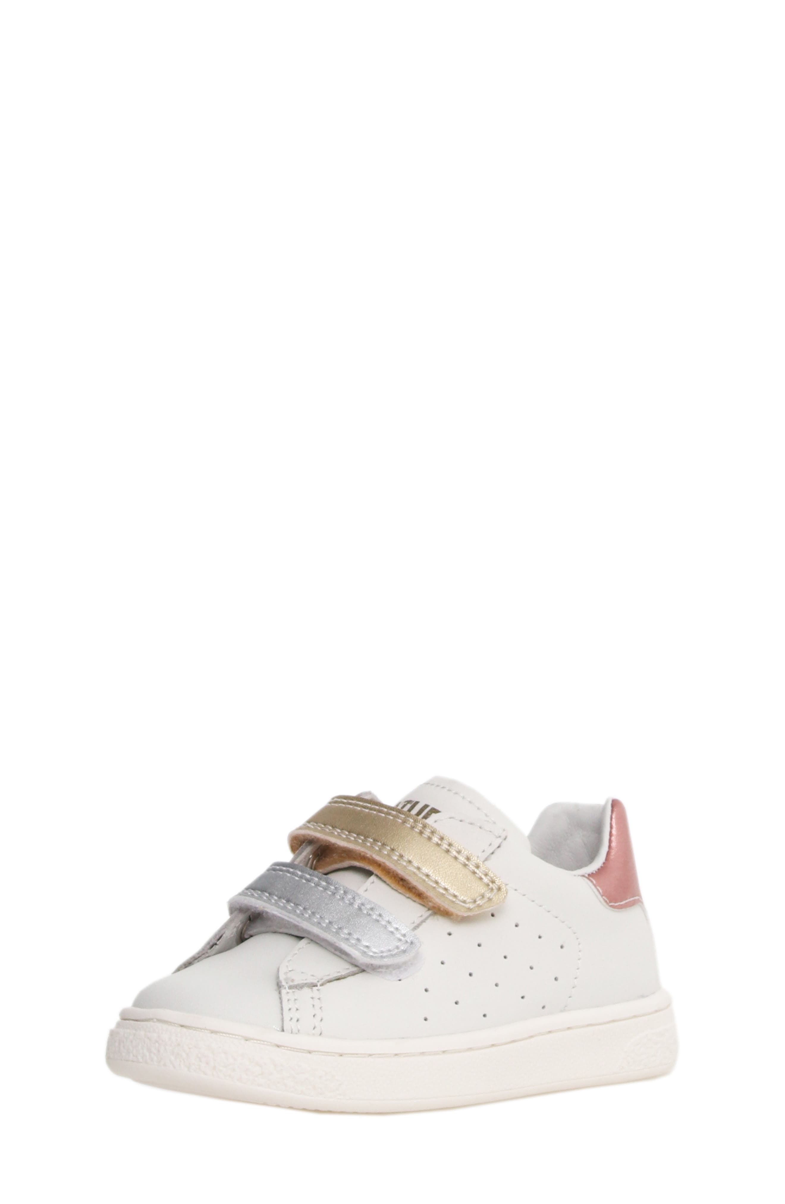 Naturino Kids' Hasselt Sneaker, Main, color, White-Silver-Platinum