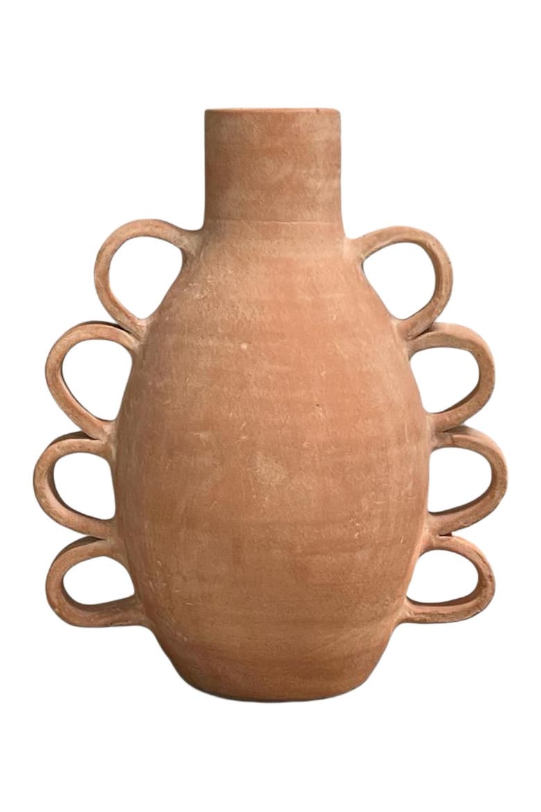 Erna Terracotta Vessel, Main, color, Brown