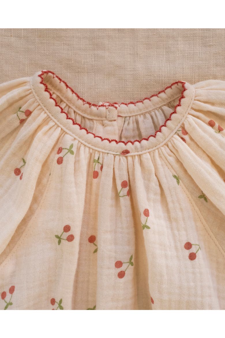 Gauze Romper, Alternate, color, Cherries