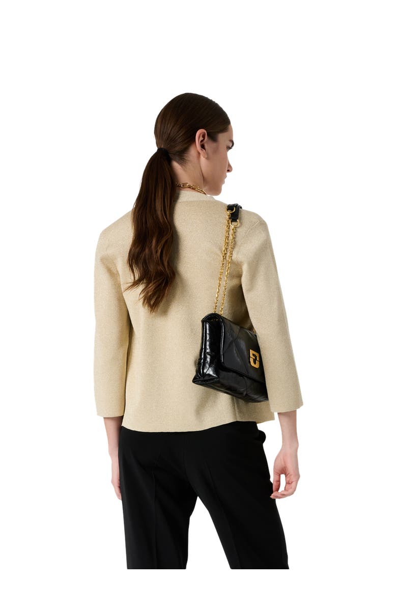 GERARD DAREL Lavina 3/4 Sleeve Open Front Cardigan, Alternate, color, Mustard