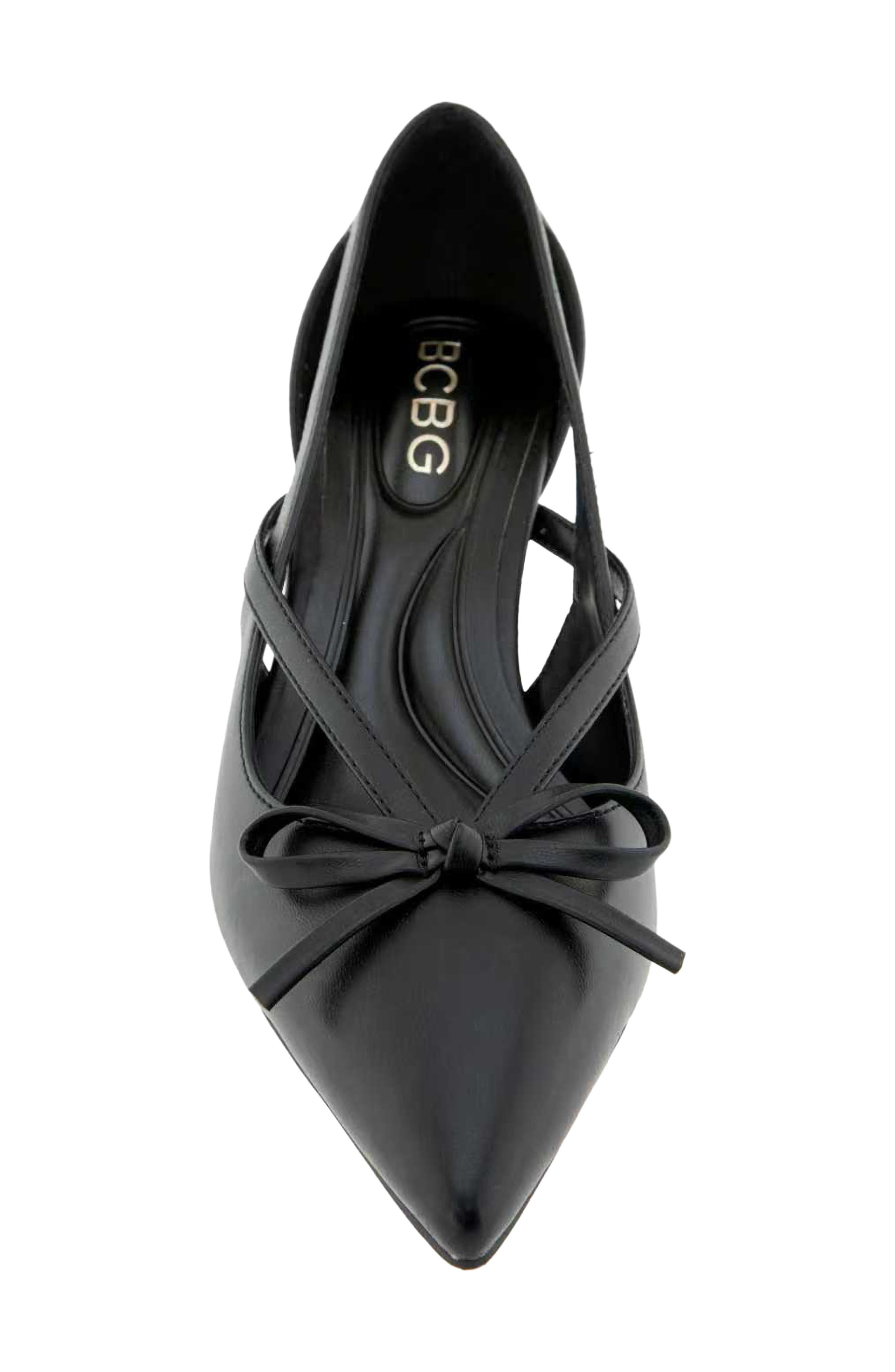 Dawny Faux Leather Pump, Alternate, color, BLACK