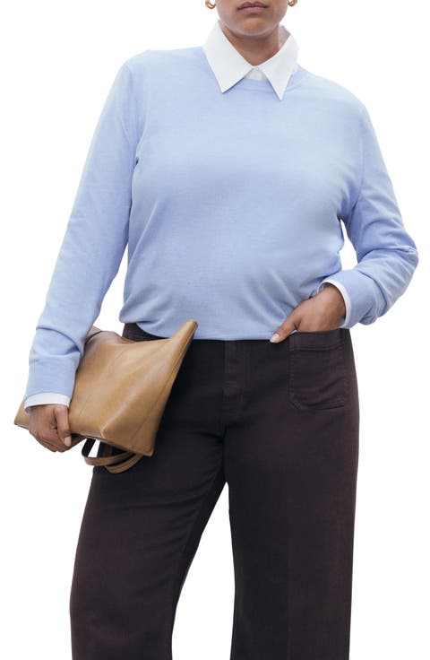 Fine Knit Crewneck Sweater (Regular & Plus)