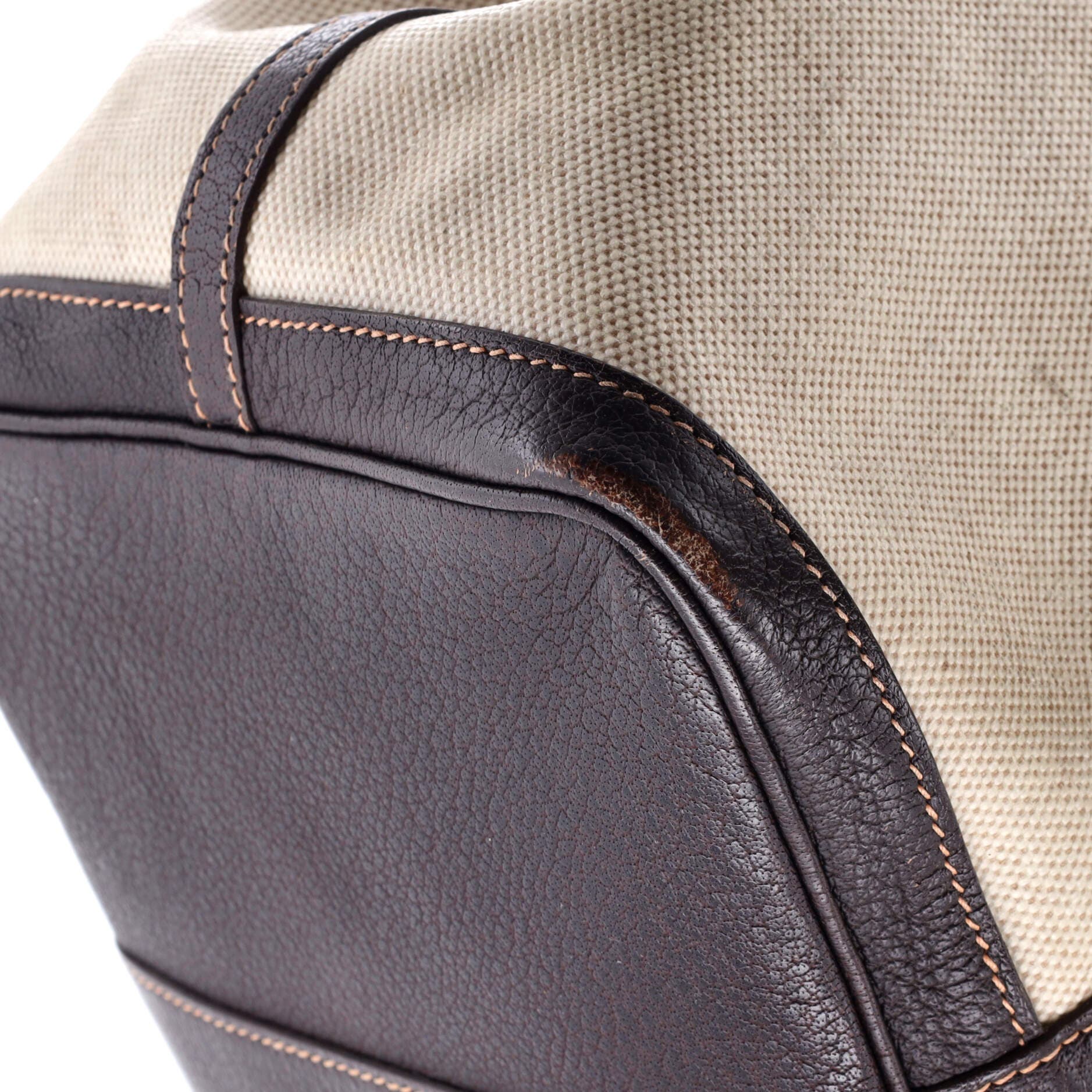 Pre-Owned Hermes Garden Party Tote Toile and Leather 36, Alternate, color, Cocaon