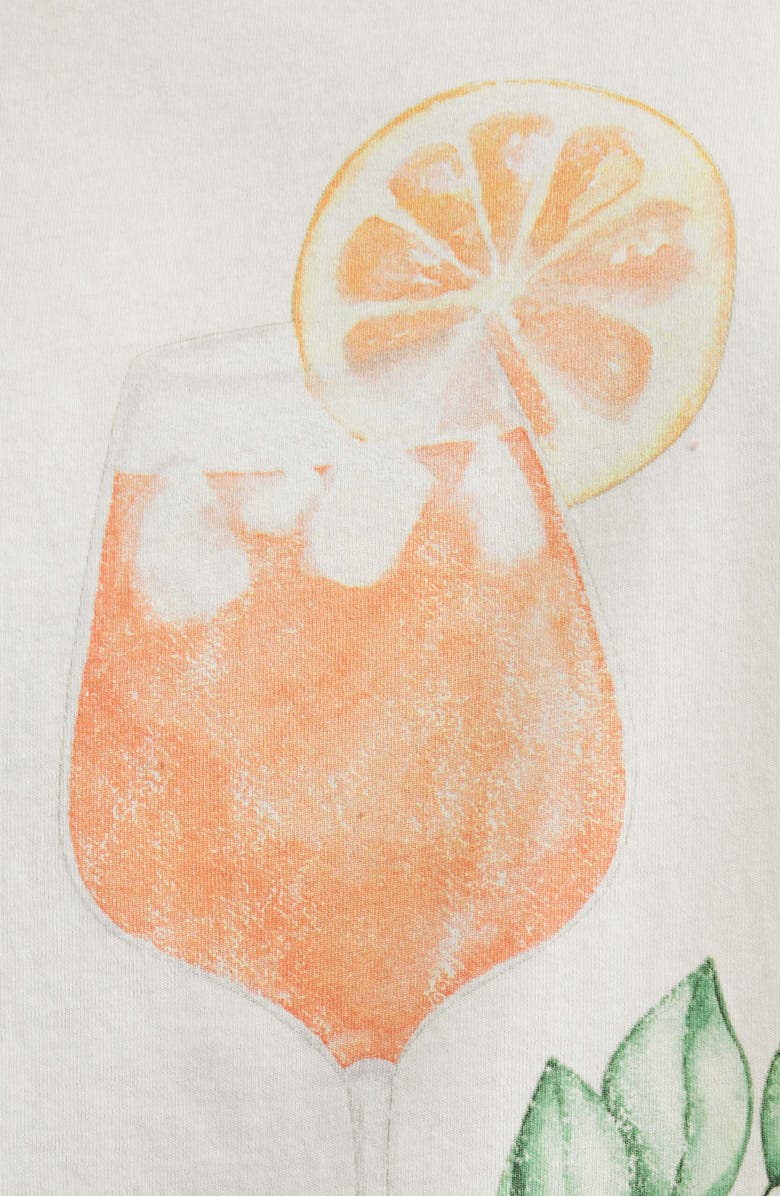 GOLDEN HOUR Aperol Spritz Graphic Cotton T-Shirt, Alternate, color, Marshmallow