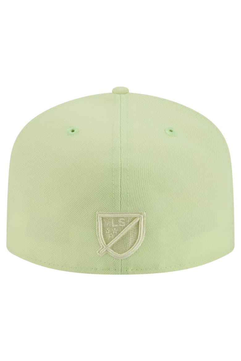 Men's New Era Green Inter Miami CF Color Pack A-Frame 59FIFTY Fitted Hat, Alternate, color, Green