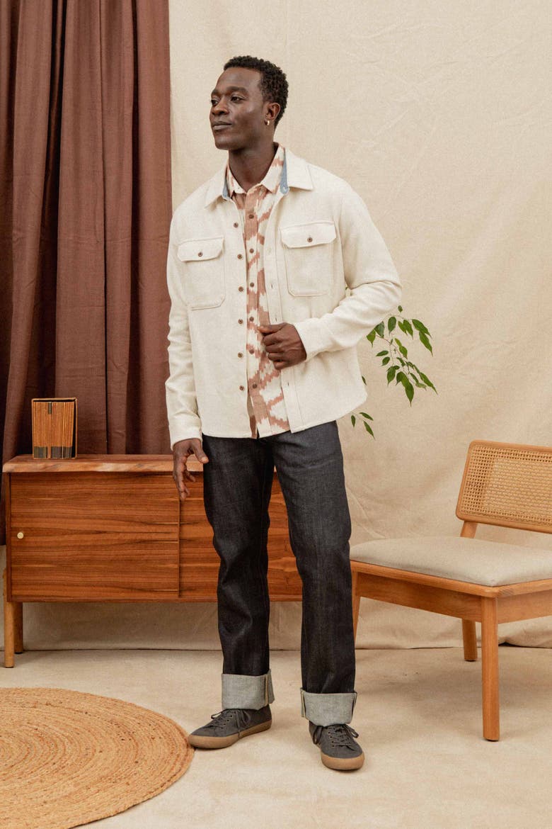 Pointer Overshirt, Alternate, color, Ivory Twill