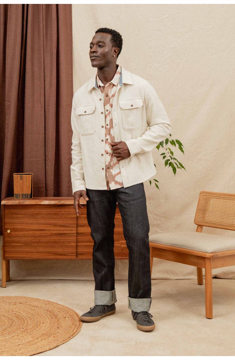 Bridge & Burn Pointer Overshirt, Alternate, color, Ivory Twill