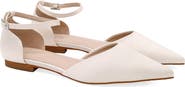 Kailee P Bella Satin Pointed Toe Flats