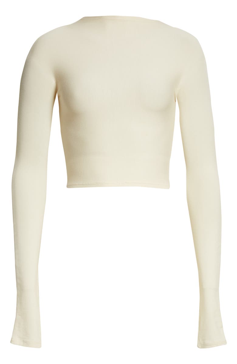 LAPOINTE Funnel Neck Crop Top, Alternate, color, 