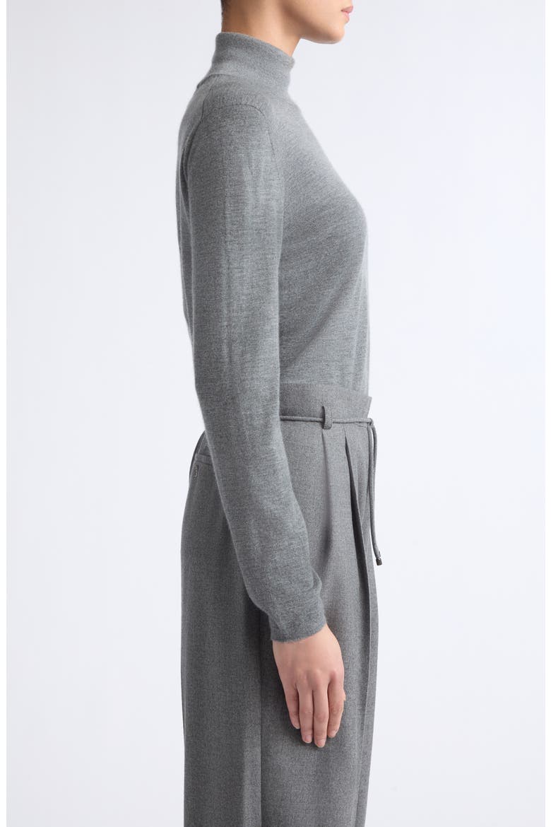 Mock Neck Long Sleeve Sweater, Alternate, color, MEDIUM GREY