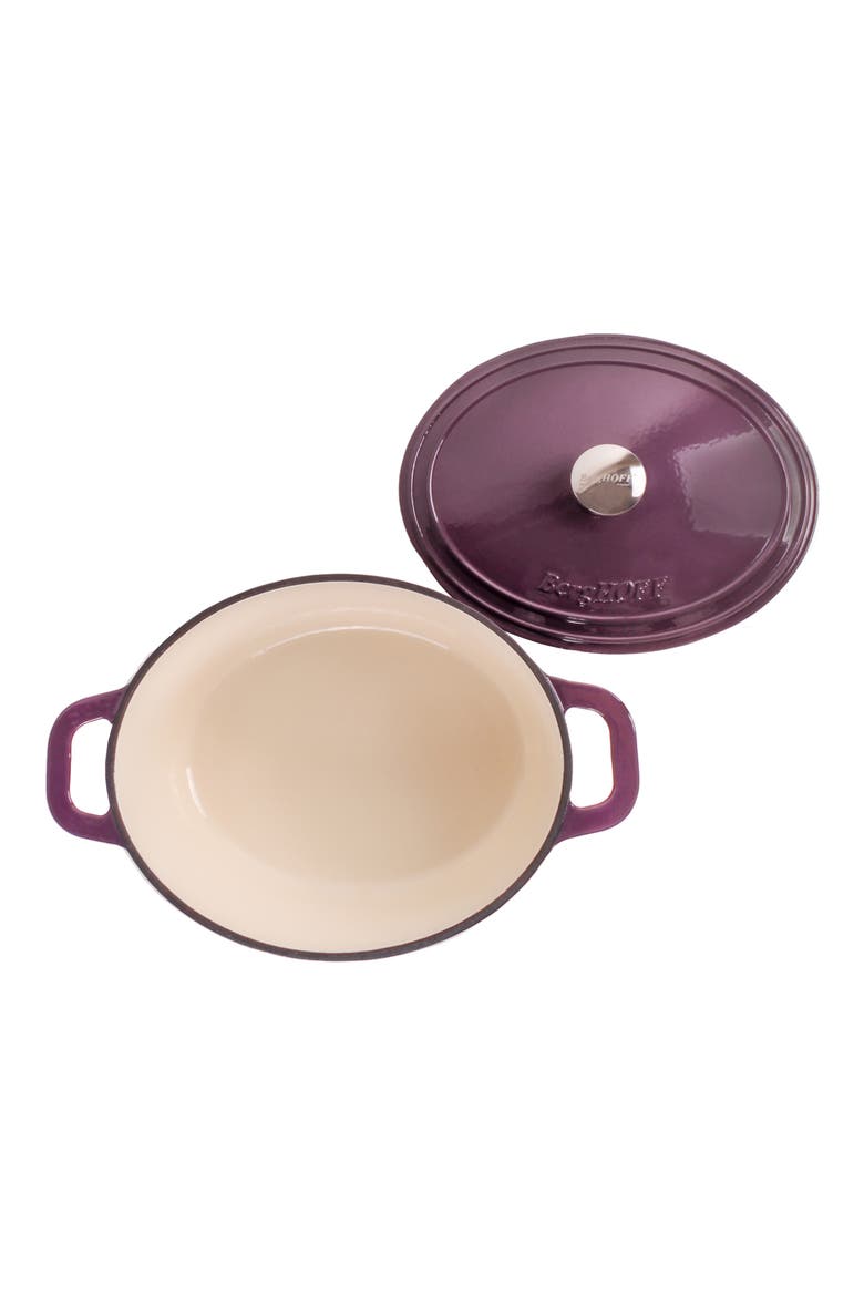 Neo 5-Piece Cast Iron Cookware Set, Alternate, color, PURPLE