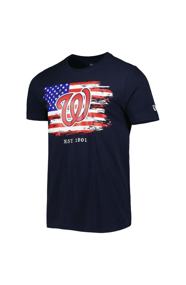 New Era Men's New Era Navy Washington Nationals 4th of July Jersey T-Shirt, Alternate, color, 