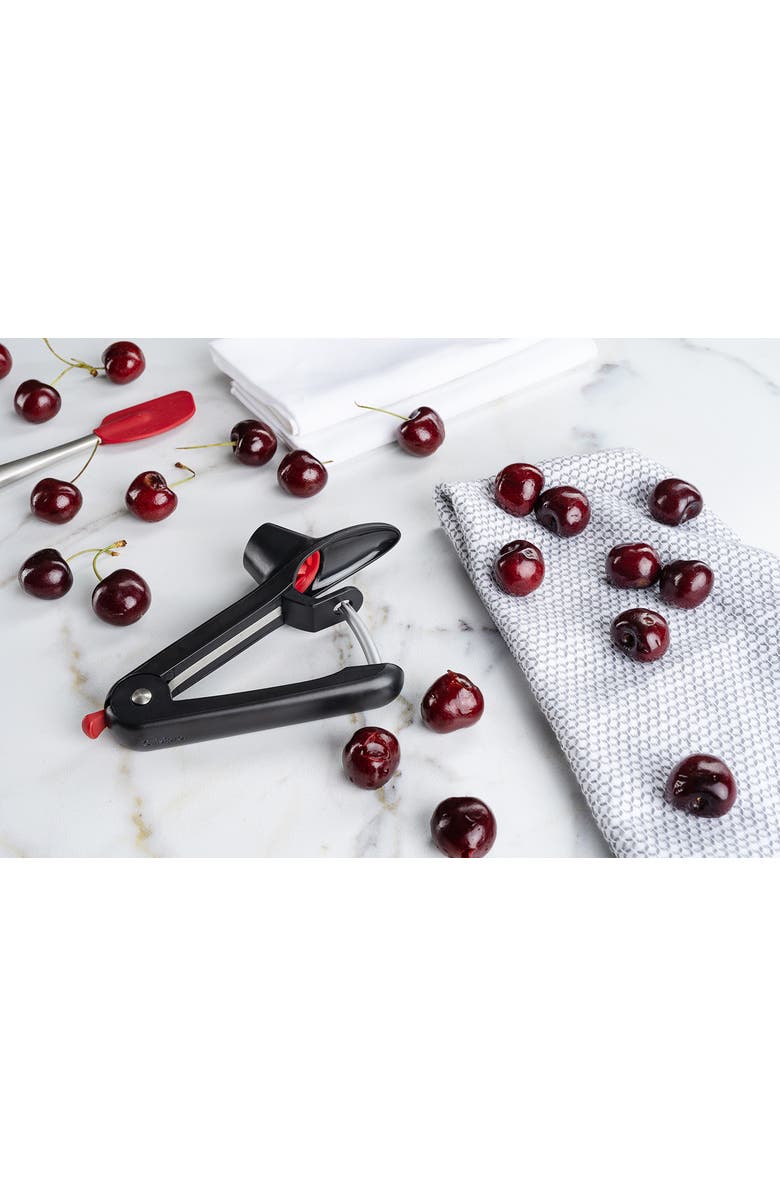 CUISIPRO Cherry and Olive Pitter, Alternate, color, Black