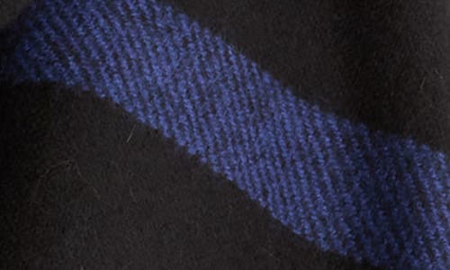 Vince Wool & Cashmere Stripe Scarf In Black