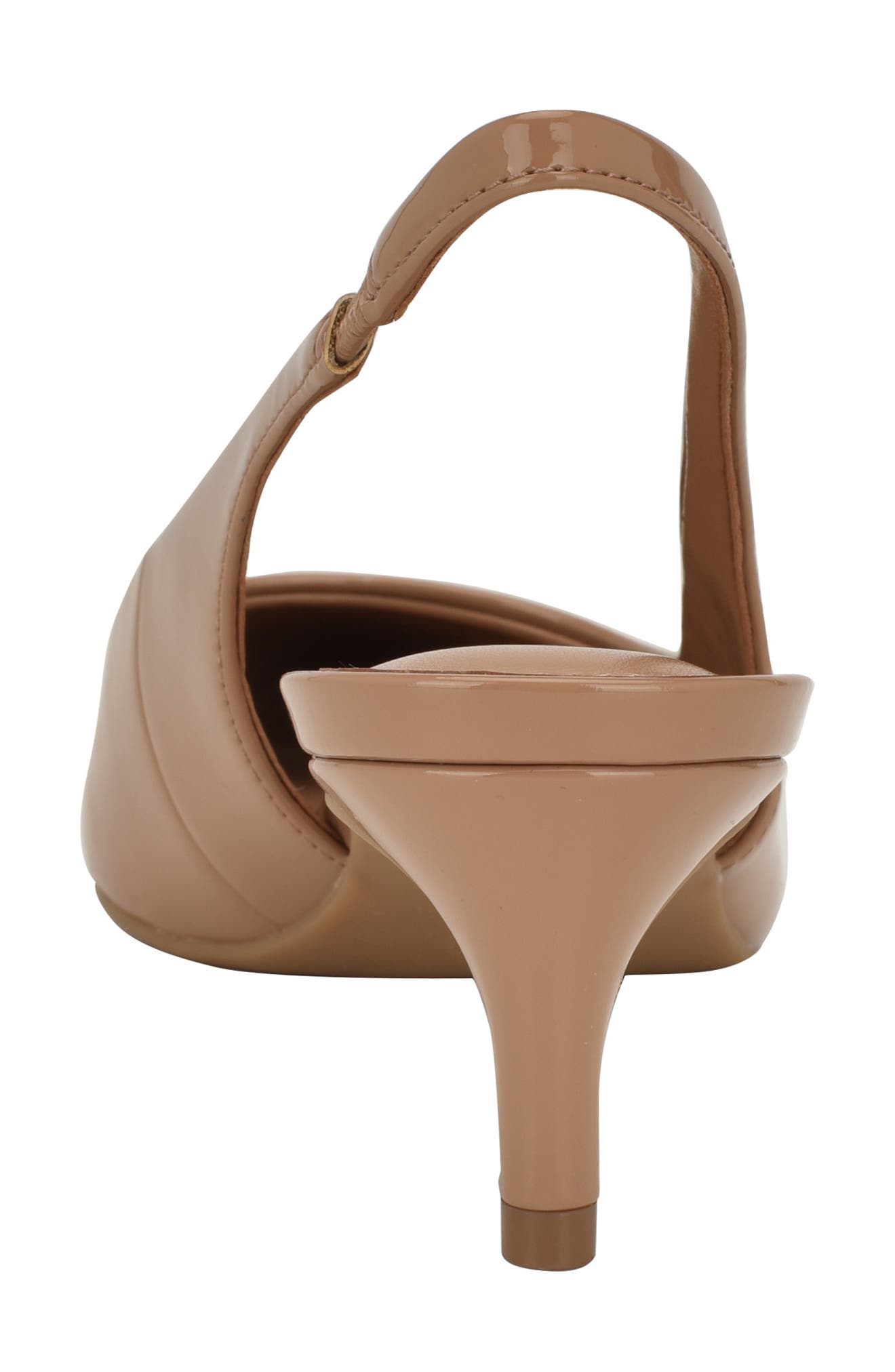 Calvin Klein Dainty Kitten Heel Pointed Toe Slingback Pump, Alternate, color, Natural