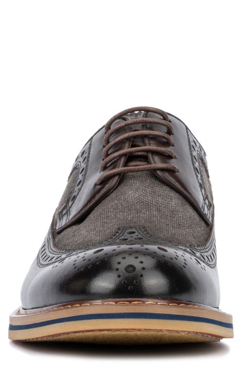 Vintage Foundry Falcon Brogue Wingtip Derby In Brown