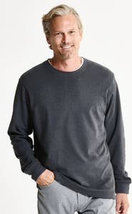 JACHS Ultra Soft Heather Knit Crewneck Sweatshirt