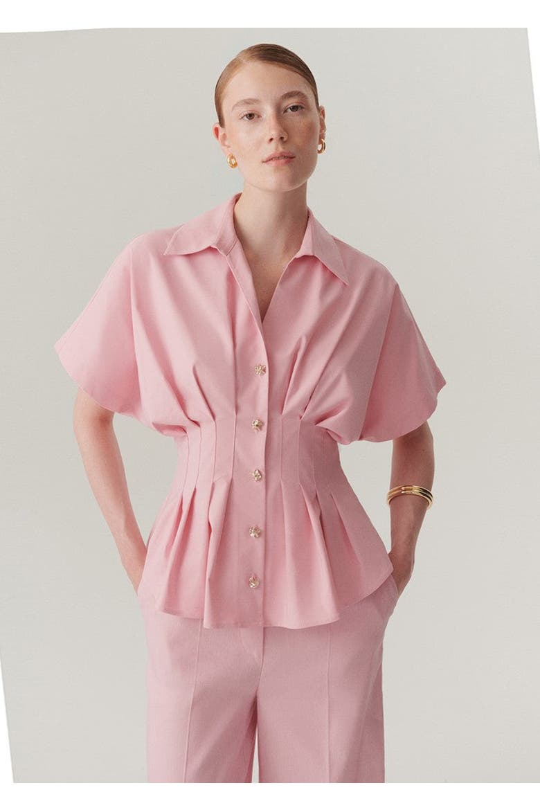 Georgia Blouse, Alternate, color, PINK