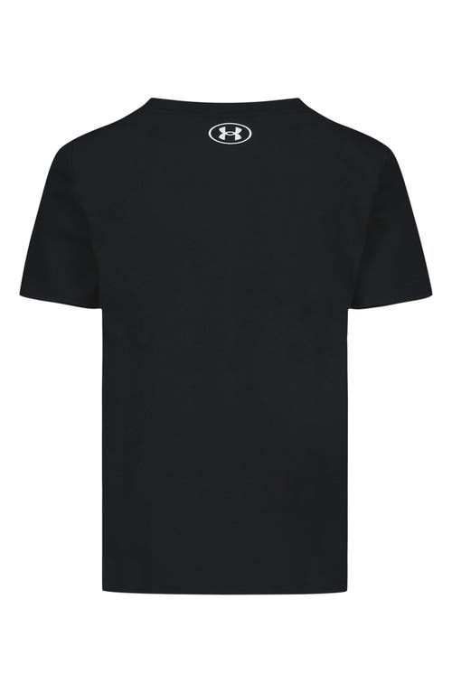 Under Armour Kids' Wordmark Tech Performance T-shirt In Black