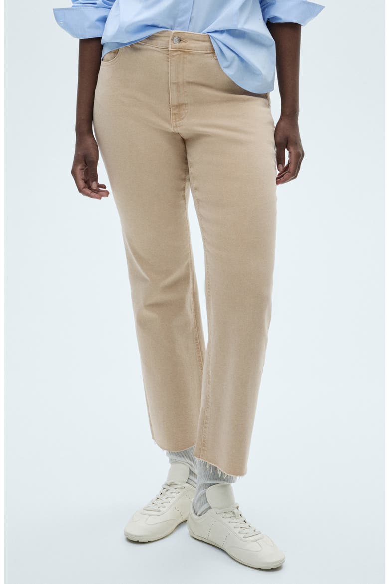 Crop Flare Jeans, Main, color, SAND
