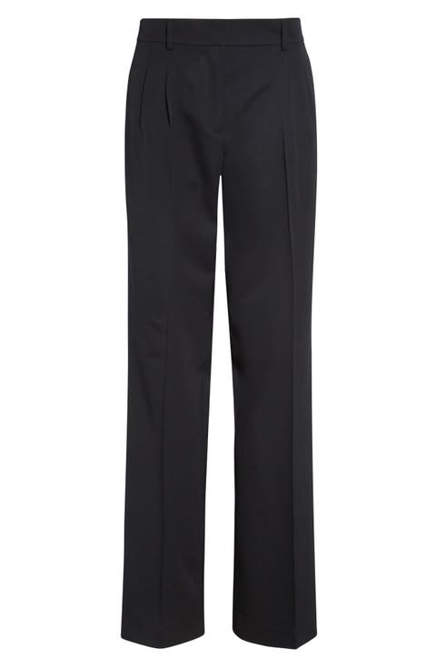 Fabri Pleated Wool Pants