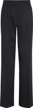 Akris Fabri Pleated Wool Pants