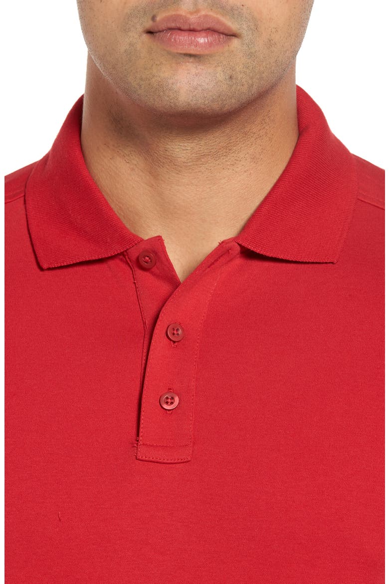 Men's Shop Regular Fit Interlock Knit Polo, Alternate, color, RED CHILI