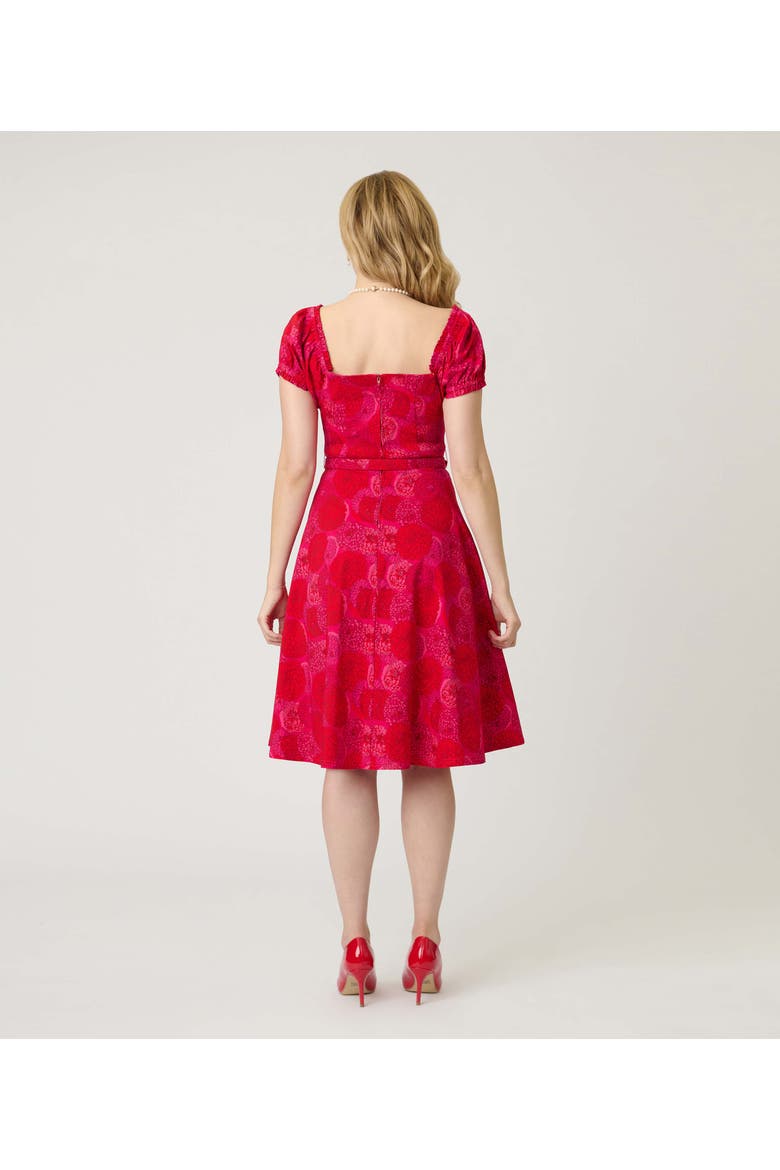 Ohara Swing Dress, Alternate, color, Red & Pink Flower Print
