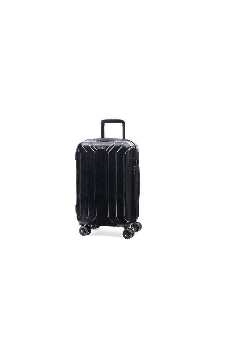 New York Elite 3 Piece (20"/24"/28") Luggage Set With Powerbank & 3 Packing Cubes, Alternate, color, Black