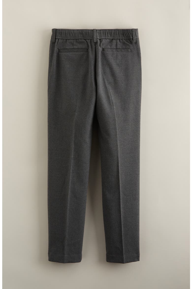 Kids' Flat Front Stretch Dress Pants, Alternate, color, CHARCOAL GREY HEATHER