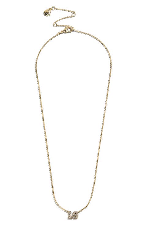 Varsity Number Custom Necklace