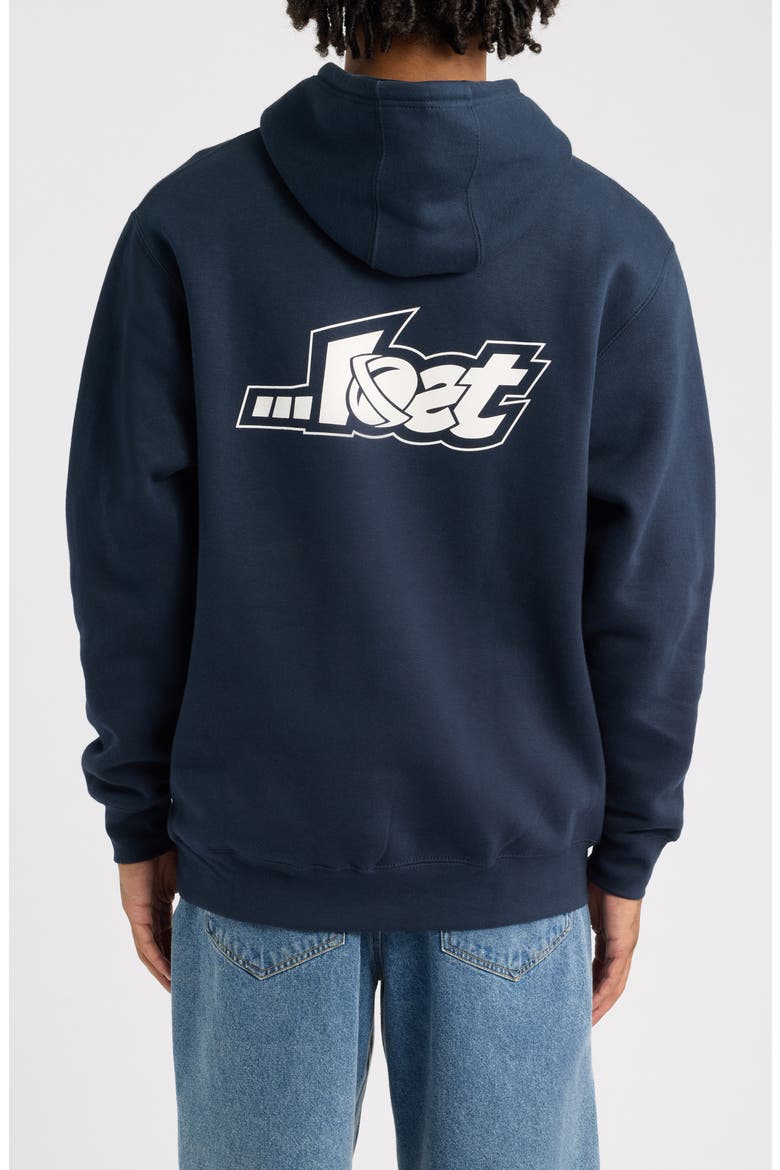 Liam Heavy Pullover Hoodie, Alternate, color, NAVY