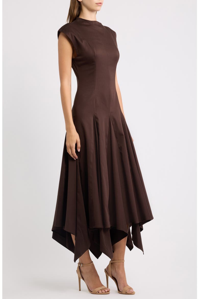 Eloidie Asymmetric Maxi Dress, Alternate, color, SABLE