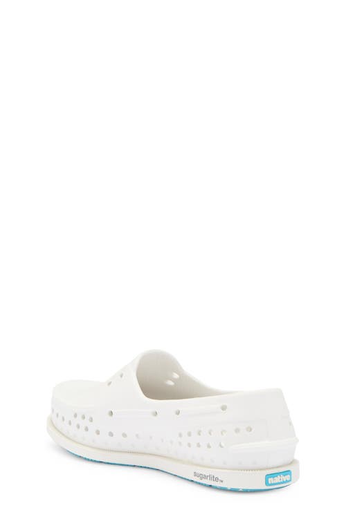 Native Shoes Kids' Howard Sugarlite Slip-on Sneaker In Shlwht/shlwht/srfrspckrb