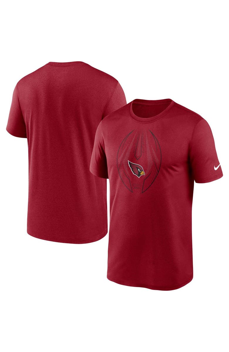Nike Men's Nike Cardinal Arizona Cardinals Team Legend Icon Performance T-Shirt, Main, color, 