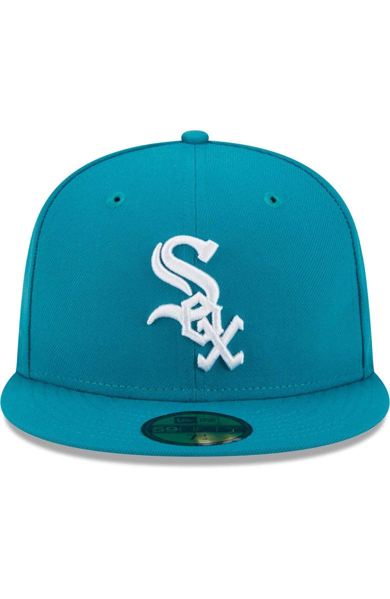 New Era Men's New Era Turquoise Chicago White Sox 59FIFTY Fitted Hat, Alternate, color, 