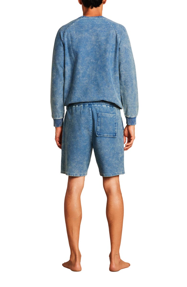 Barefoot Dreams<sup>®</sup> Denim Wash Knit Drawstring Shorts, Alternate, color, 